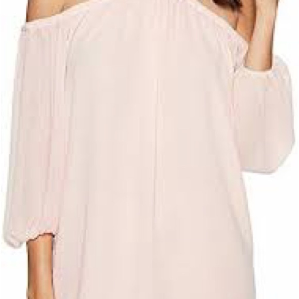 Off-Shoulder blush pink top